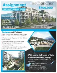 Affordable Assignment Condo For Sale in Port Moody