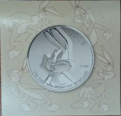 2015 Canada $20 Bugs Bunny PURE Silver Coin, View more