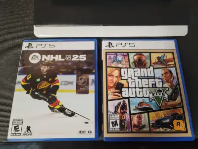 PS5 Games (NHL 25 & GTAV), View more