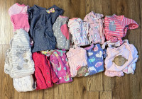 Lot baby girl pyjamas  9-12M