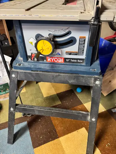 Ryobi 10 inch table saw  with stand, View more