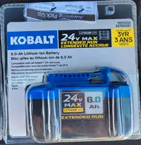 Kobalt 24V 6Ah tool battery - new