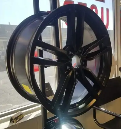 New AD REF# 57 SV/R1 18x8.0 5x114.3 SATIN BLACK CONE/73.1 +38 $ 875 plus hst per set of 4 rims _____...