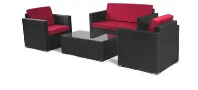 Brand New ✨️ 4-Piece Patio Wicker Sofa Set, View more