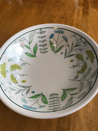 japan hand painted bowl white with flowers