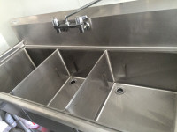 Stainless Steel Sink Setups, Fryers, baker racks and much more!