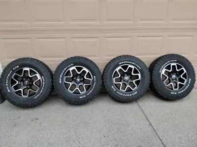 Set of 4 Ford Bronco Outerbanks Rims and Tires -18" x 7.5" -6 x 139.7 mm Bolt Pattern -93.1 mm Cente...