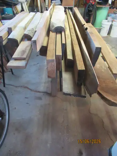 .For Sale: Walnut rough lumber in various lengths and widths and 1" and 2" thicknesses, some with li...