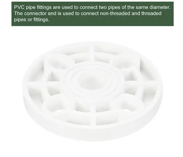  2 Pcs PVC Pipe Fitting, Flange Socket 594166200151592962