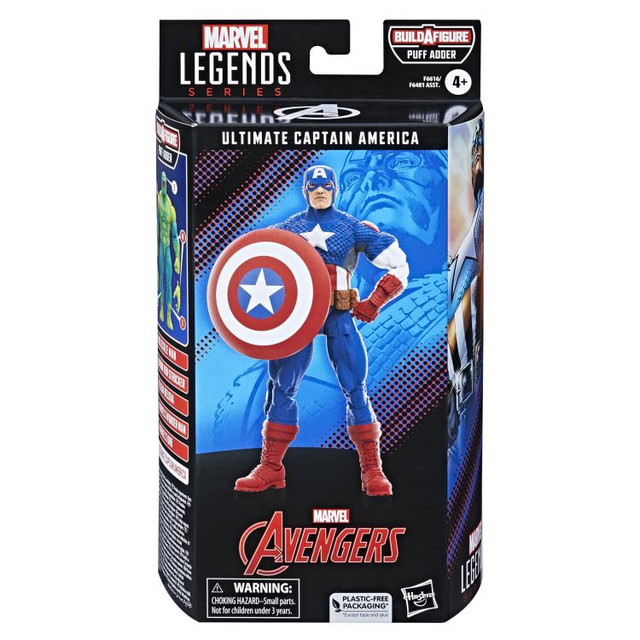 Marvel Legends Ultimate Captain America Puff Adder BAF in Toys & Games in Trenton