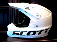 Scott 250 Race White Motocross ATV Helmet New Adult Size Medium