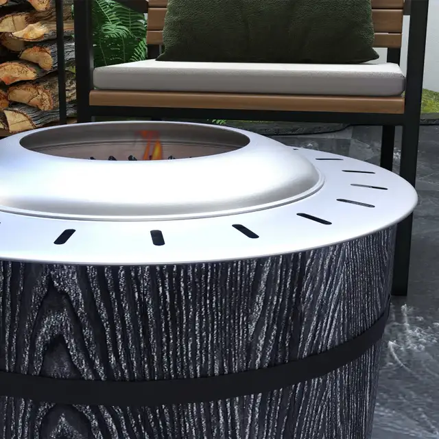 Smokeless Fire Pit, Portable Camping Bonfire Stove with Mat in BBQs & Outdoor Cooking in Markham / York Region - Image 11