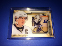 RARE 2010-11 SPX Shadowbox Sidney Crosby Autograph Hockey card