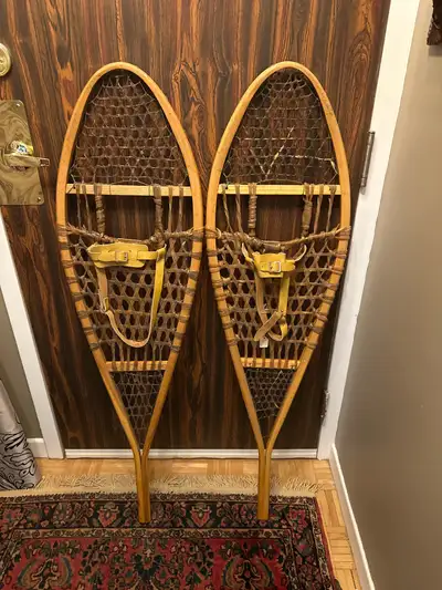 VINTAGE WOOD SNOWSHOES, View more