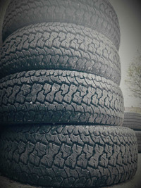 LT 235 75 15 . (4)ALL-TERRAIN . 90% Tread . DOT2022 . $85 Each