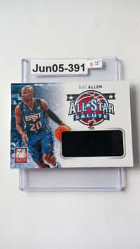 2012-13 Elite All-Star Salute Materials Ray Allen #20 HOF card