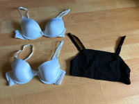 34B bras $10 each - lace top bra