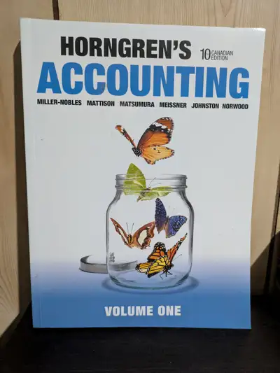 Horngren's Accounting Volume 1; 10th Canadian Edition Textbook, View more