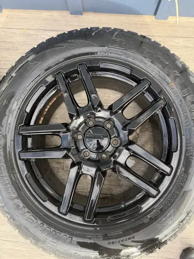 $1200 or best offer I am selling a set of four black rims that have worn winter tires on them. It’s...