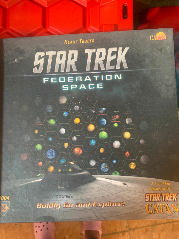 Star Trek Catan and Expansion Star Trek Federation Space game in Toys & Games in Bedford - Image 2