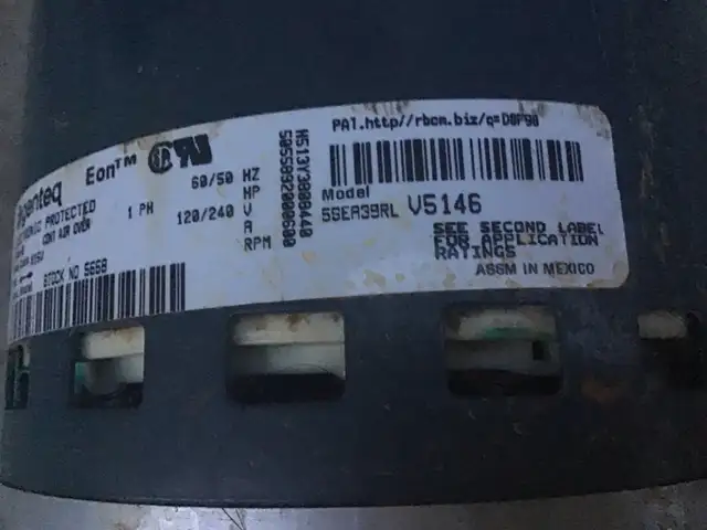 ECM Electronic Protected Motor 1HP in General Electronics in Oakville / Halton Region - Image 5