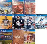 PS4 Sports Games (prices listed in description)