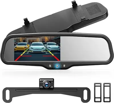NEVER USED 4.3'' OEM HD Wireless Backup Camera with Intelligent Light Sensing Display System, IP69 W...