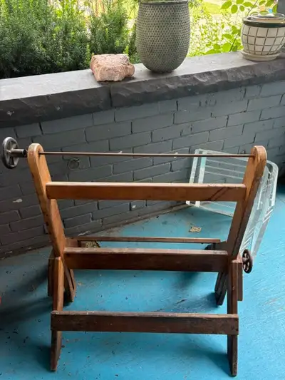 Wood & Iron DISPLAY RACK for towels quilts magazines , View more