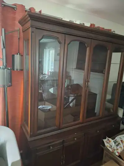 wall unit and table set 6 chairs , View more