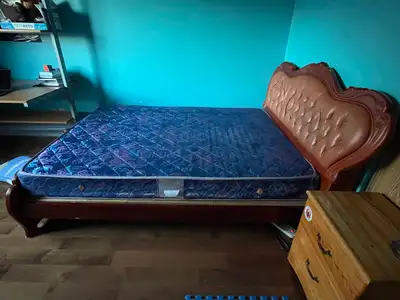 Queen size Bed frame and Firm Support Mattress., View more