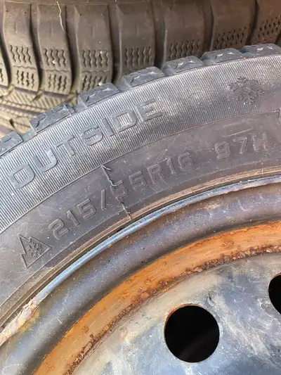 Winter tires off a 2018 civic. Used for one season. 215/55r16 in great shape with a lot of life left...