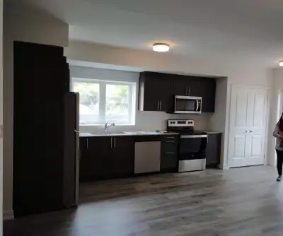New 2 bedrooms 1 bedroom, 1 parking new stacked condo for lease