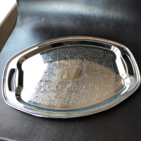Vintage Irvinware Chrome plated Silver-tone Tray c.1970s