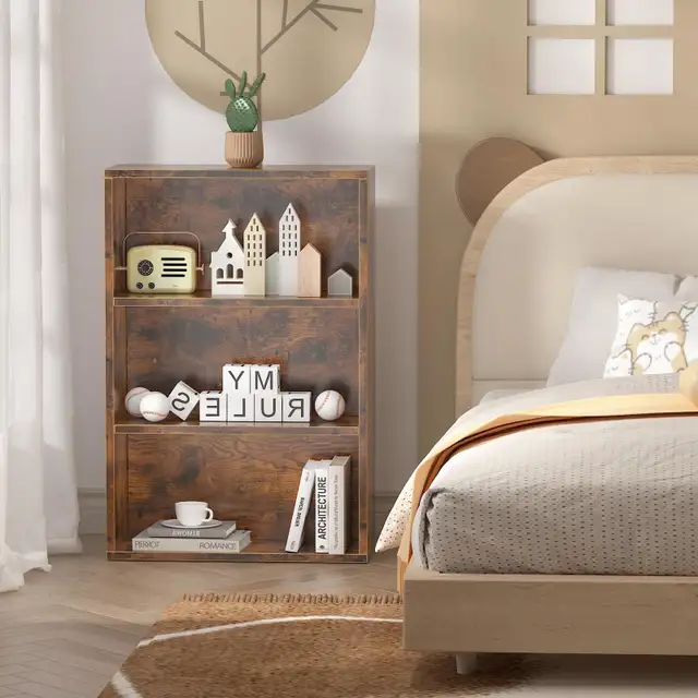 MIN WIN 3 Tier Bookcase Open Bookshelf with Storage in Bookcases & Shelving Units in City of Toronto - Image 5