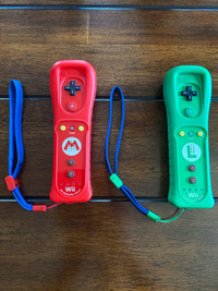 Mario and Luigi Wii Remotes with nunchuck