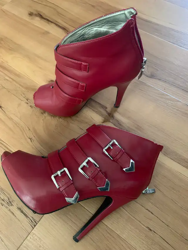 Guess red high heels size 8.5 in Women's - Shoes in Grande Prairie - Image 2