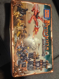 Mega Bloks Dragons Iron Raiders tin case