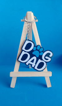 Dog Dad / Dog Mom keychains (handmade)
