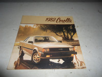 1982 TOYOTA COROLLA DEALER SALES BROCHURE. CAN MAIL
