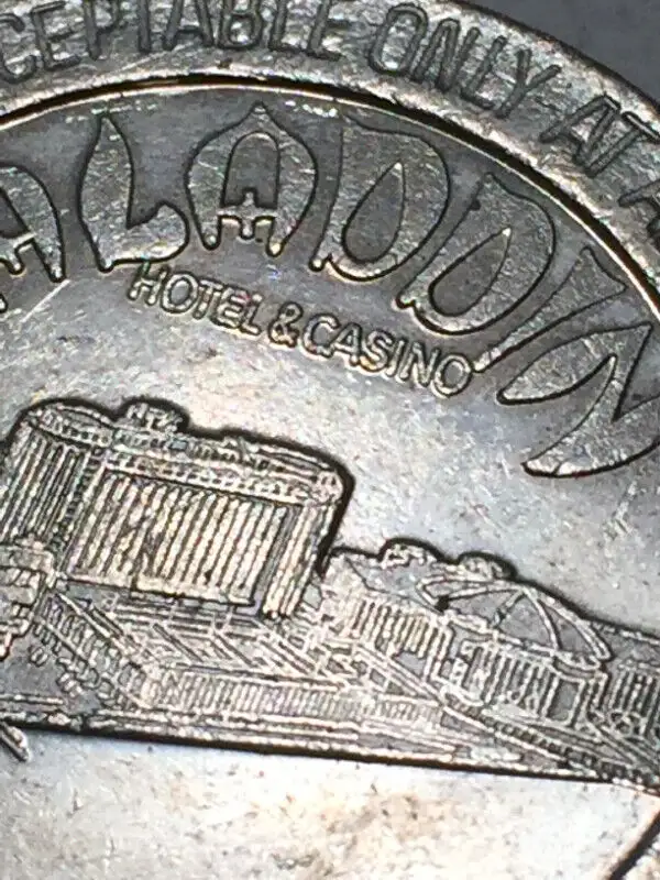 ALADDIN Las Vegas One Dollar Gaming Token 1987 14 PC in Arts & Collectibles in Vancouver - Image 7