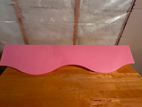 Pink wall shelf