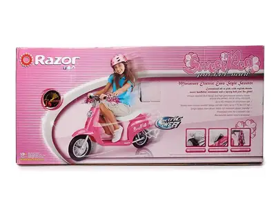 Razor Pocket Mod Miniature Euro 24V Electric Vespa style Scooter Cruise the side streets in style wi...