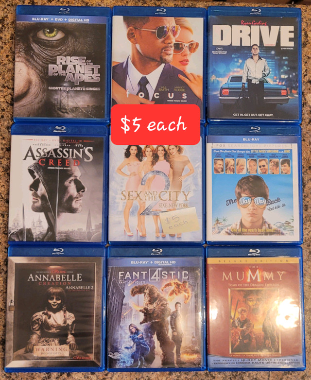 BluRays for Sale dans CD, DVD et Blu-ray  à Kitchener / Waterloo