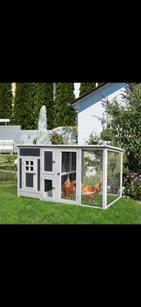 63" Chicken Coop Wooden Hen House Rabbit Hutch Poultry Cage Pen 