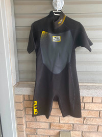 WET SUIT Brand FLUID  Yellow & Black SIZE MEDUIM 1 Years Old