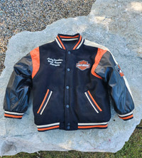 Childs Size 6 Harley Davidson REVERSIBLE Motorcycle Jacket