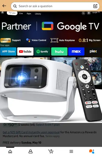 HIGH DEFENISION PROJECTOR NEW RETAILS $226 WITH TAXES, View more