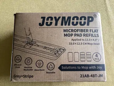 Joymoop Microfiber Flat Mop Pad Refills New, View more