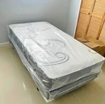 Twin size mattress with box spring , View more