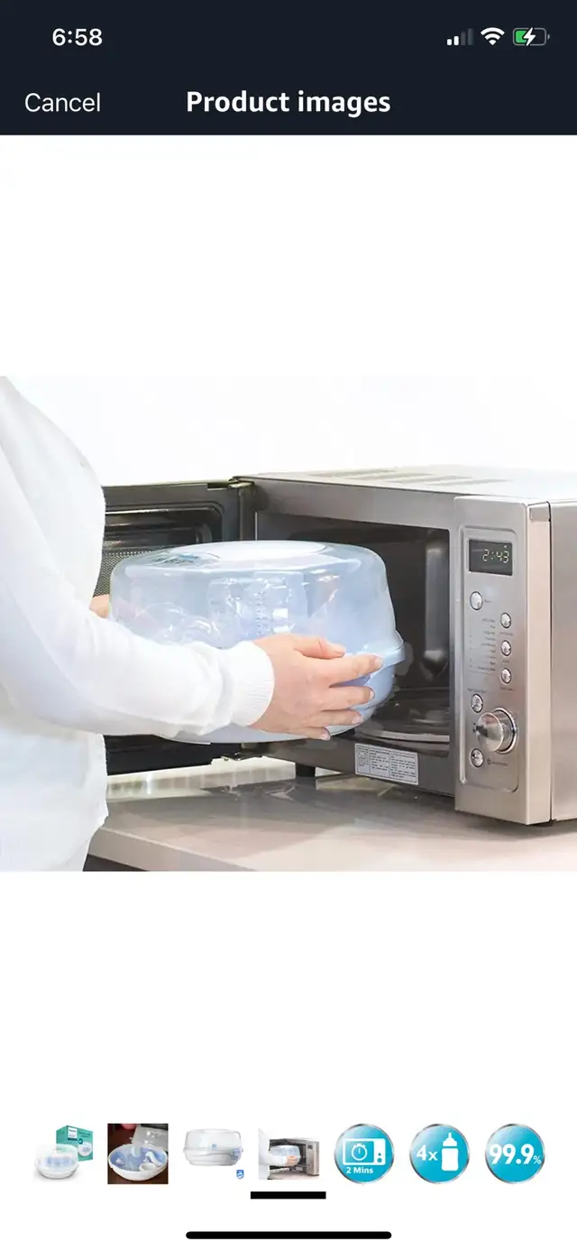 Philips AVENT Steam Sterilizer For Microwave in Feeding & High Chairs in Cambridge - Image 4